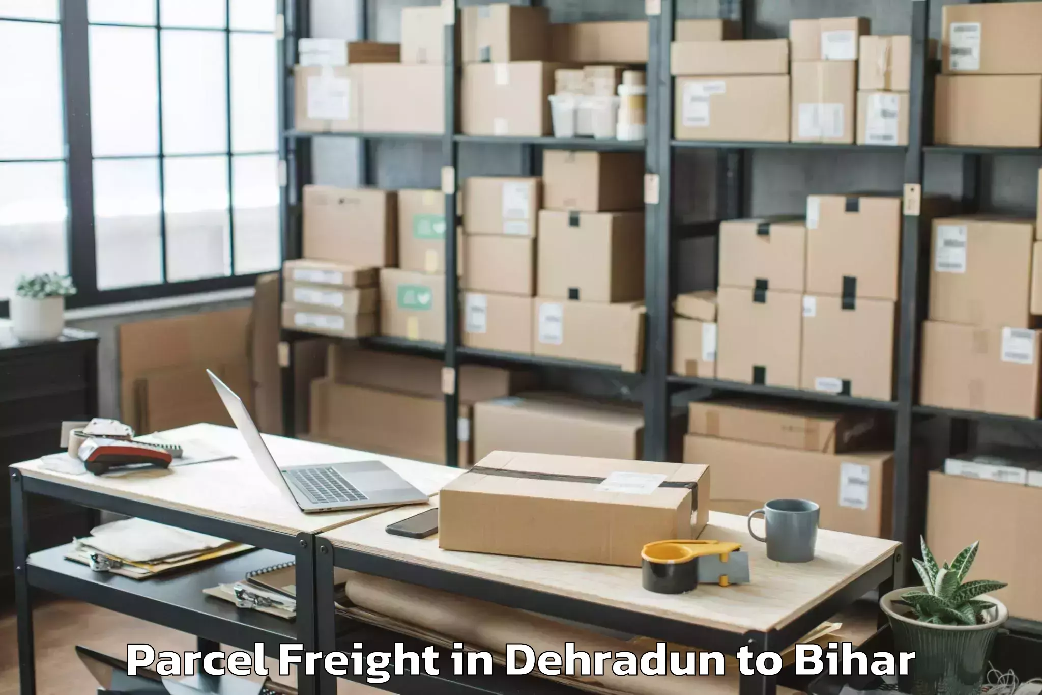 Book Your Dehradun to Wazirganj Parcel Freight Today